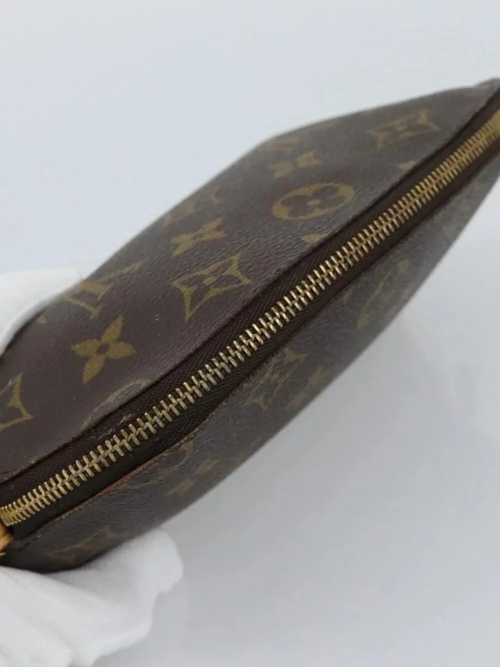 LOUIS VUITTON Monogram Pochette Cosmetic PM Pouch M43998 LV Auth hk3910